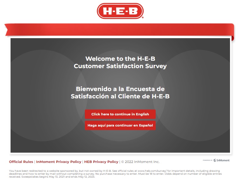 HEB Customer Survey Image