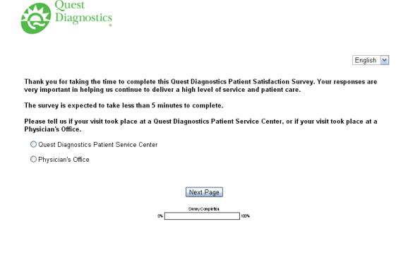 Quest Diagnostics Survey image