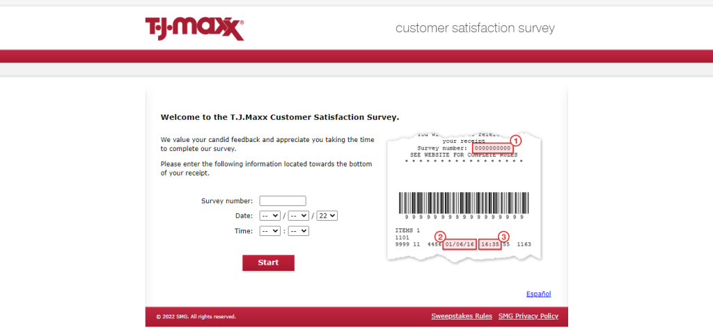 T.J.Maxx Customer Satisfaction Survey image