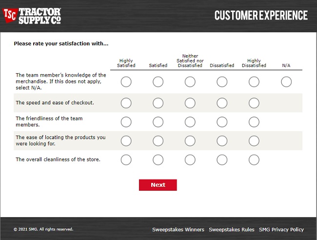 Telltractorsupply Survey Image