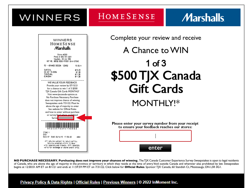 Tjx canada survey image