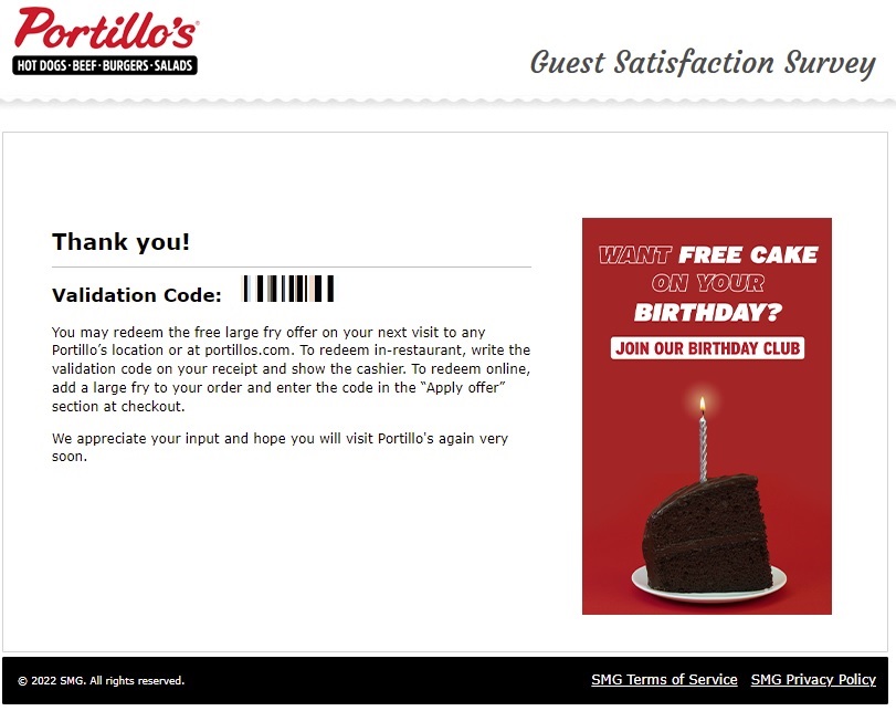 portillos feedback image