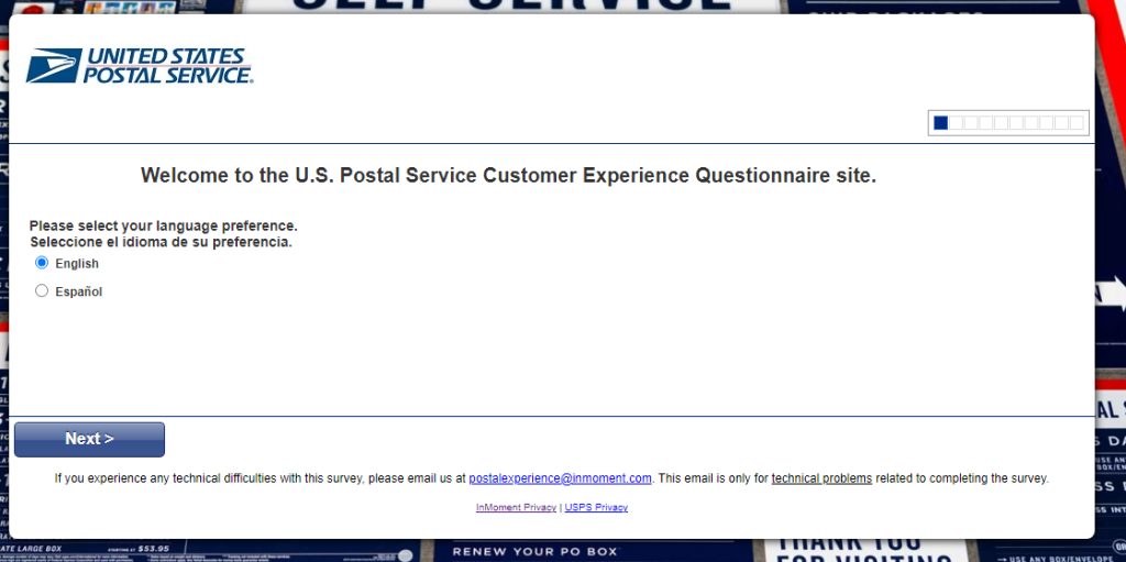 Postal experience survey image