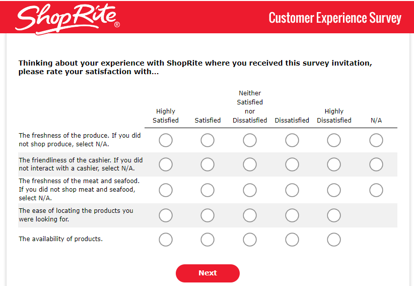 Shoprite survey image