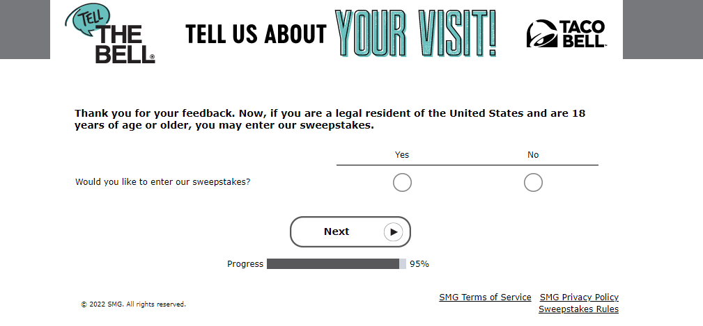 Taco Bell sweepstakes image