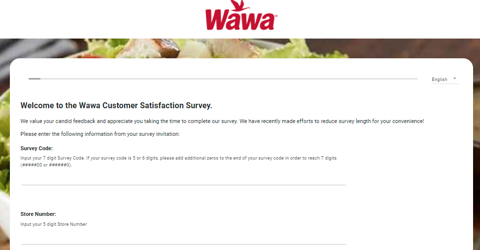 Wawa Customer Survey image
