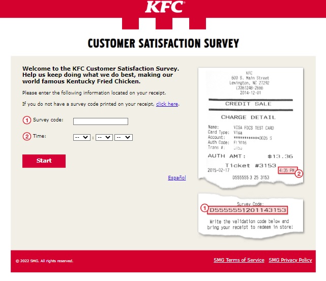 kfc customer survey image