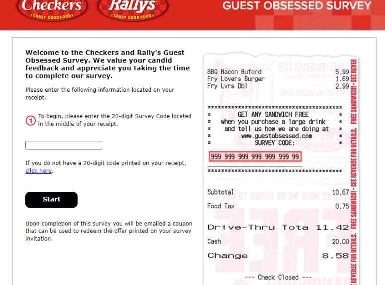 Win Checkers & Rally's Free Coupons