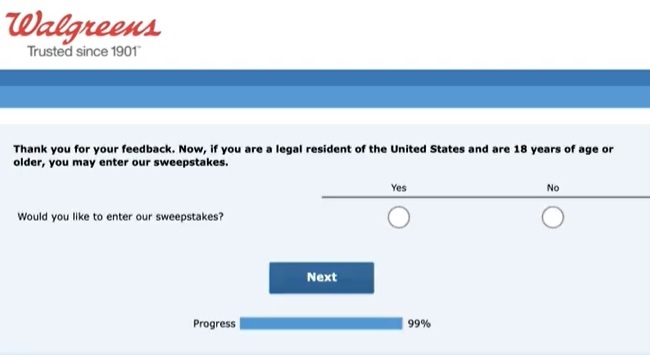 walgreens guest survey image