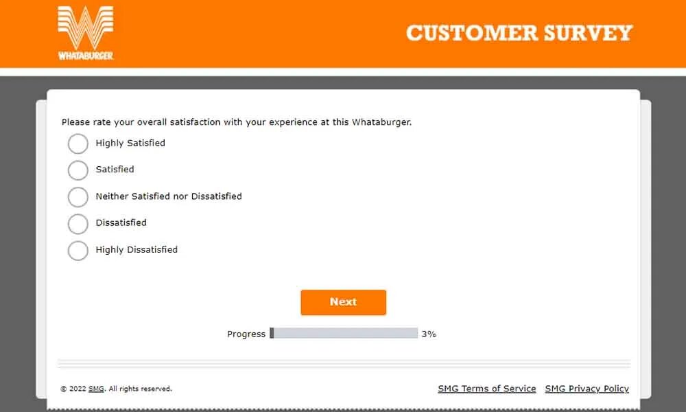 whataburger survey questions image