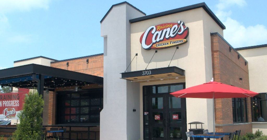 Raising Cane's Menu Image