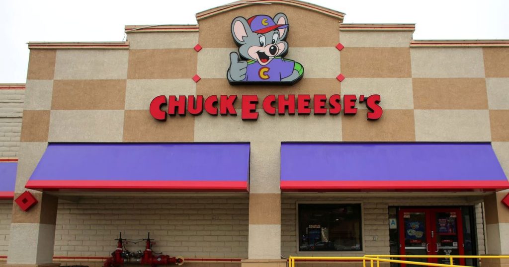 Chuck E Cheese Menu Image