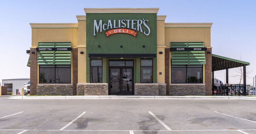 McAlister's Deli Menu Image